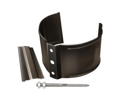 Кронштейн трубы (на кирпич) Коричневый (RR 32) от производителя  Grand Line по цене 460 р Кронштейн трубы (на кирпич) Коричневый (RR 32) от производителя  Grand Line по цене 460 р