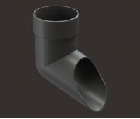 Отвод Lux ПВХ Графит Отвод Lux ПВХ Графит