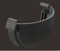 Заглушка желоба универсальная Lux ПВХ Графит Заглушка желоба универсальная Lux ПВХ Графит