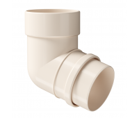 Колено 72˚ Lux ПВХ Латте Колено 72˚ Lux ПВХ Латте