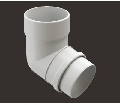 Колено 72˚ Lux ПВХ Пломбир от производителя  Docke по цене 392 р Колено 72˚ Lux ПВХ Пломбир от производителя  Docke по цене 392 р