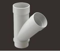 Тройник 45˚ Lux ПВХ Пломбир Тройник 45˚ Lux ПВХ Пломбир